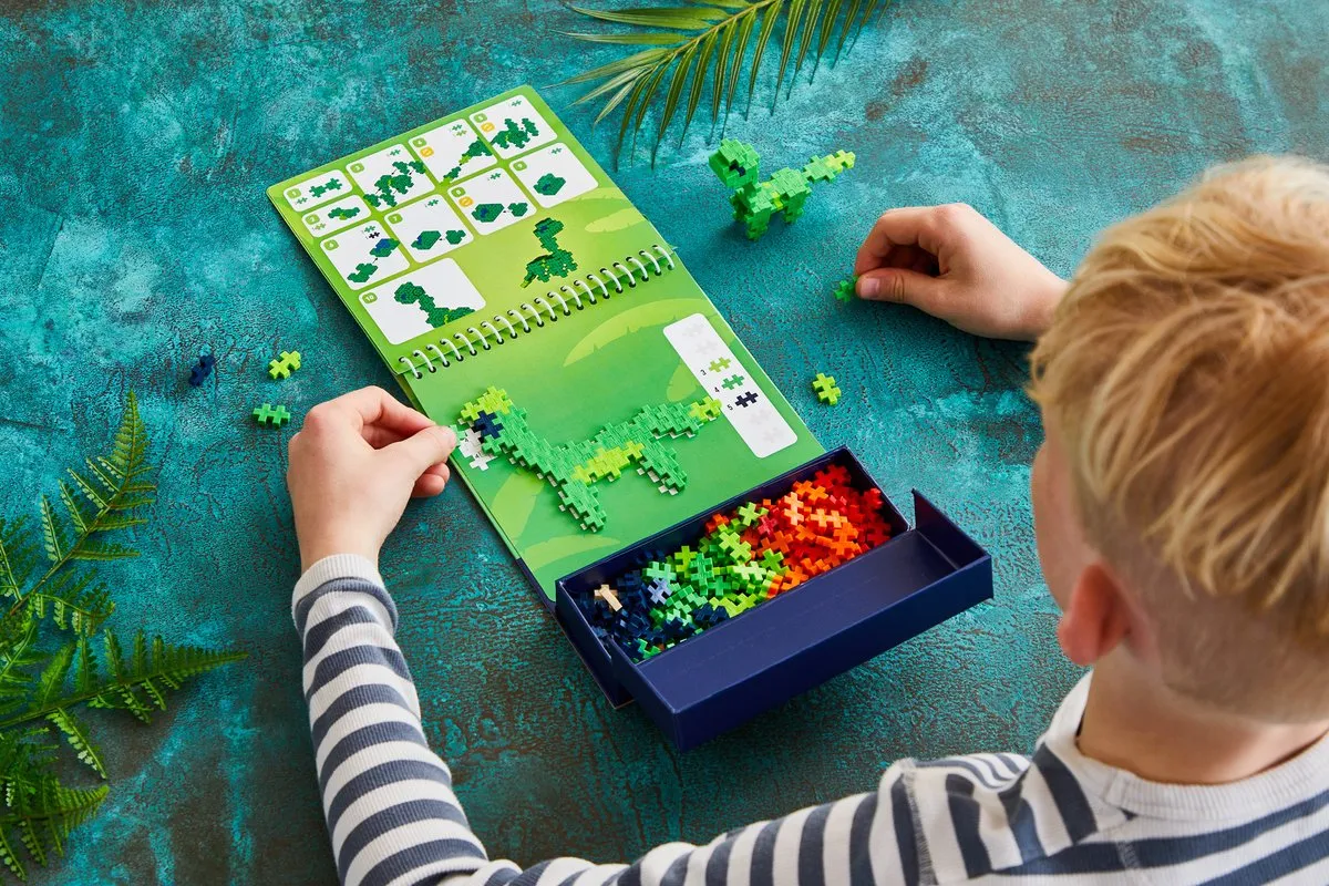 Plus-Plus Activity Pad Dinosaurs 4347 - 125 Stukken