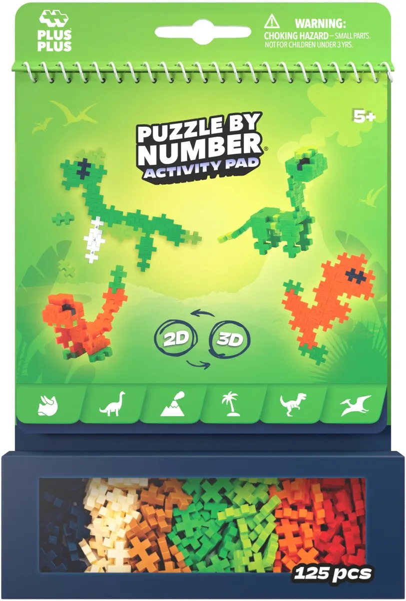 Plus-Plus Activity Pad Dinosaurs 4347