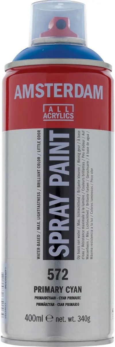 Amsterdam Spraypaint Primaircyaan 400ml
