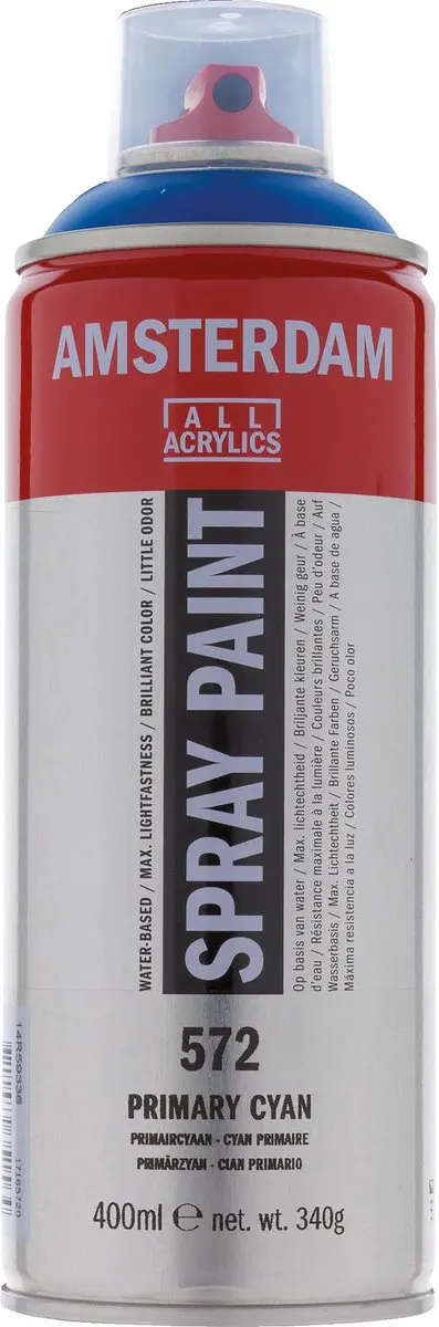 Amsterdam Spraypaint Primaircyaan 400ml
