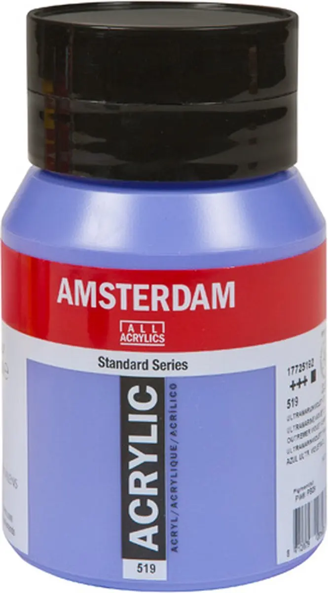 Amsterdam Standard Acrylverf 500ml - 519 Ultramarijn Violet Licht