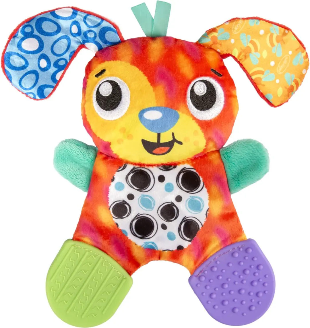 Playgro Crinkle Blankie Penny Puppy - Rammelaar & Knuffeldoek - Multi