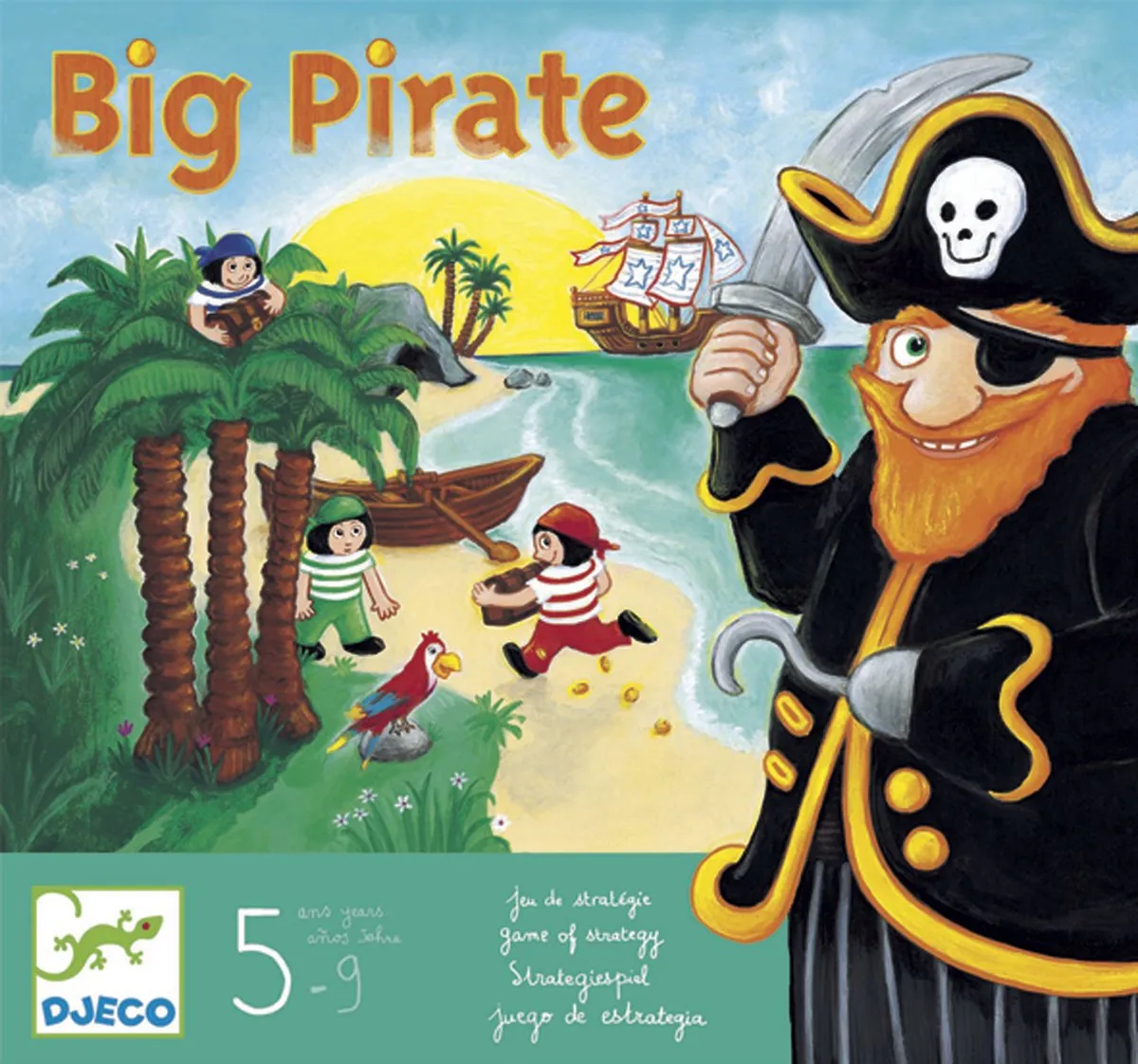 Djeco Big Pirate Gezelschapsspel - 2-4 spelers - DJ08423