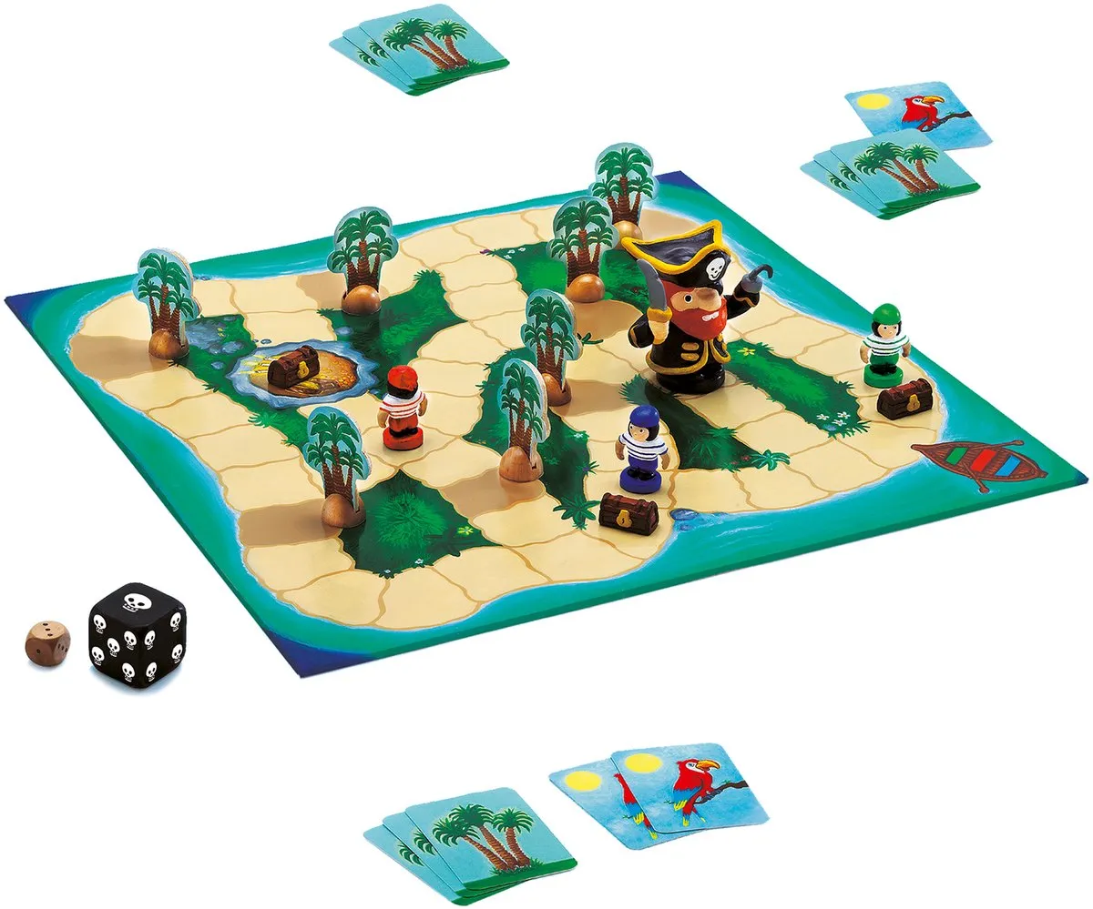 Djeco Big Pirate Gezelschapsspel - 2-4 spelers - DJ08423