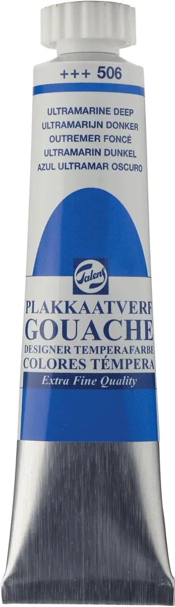 Talens Gouache Extra Fine 506 Ultramarijn Donker 20ml