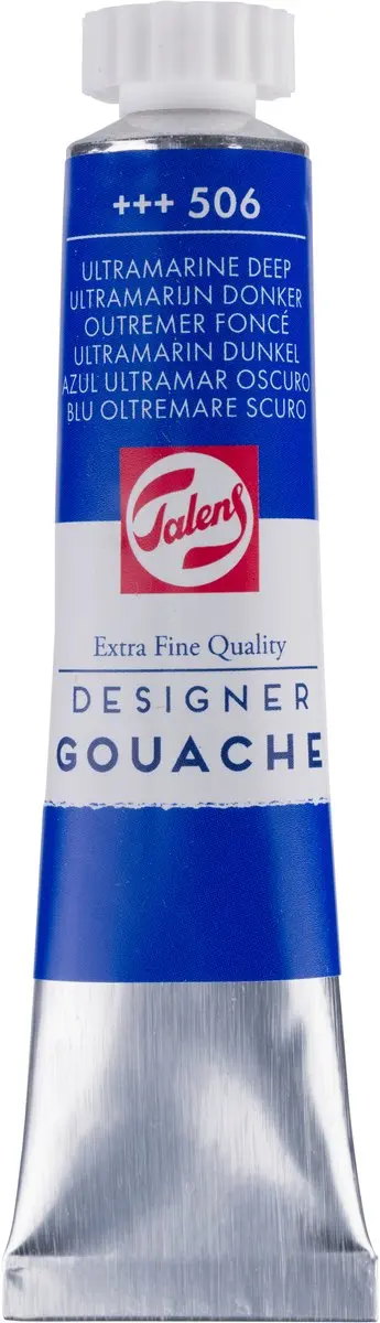 Talens Gouache Extra Fine 506 Ultramarijn Donker 20ml