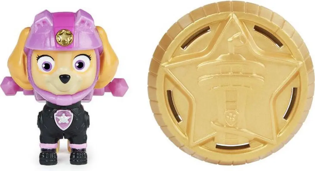 PAW Patrol Skye Moto Pups Verzamelfiguur - Politiebadge - Roze