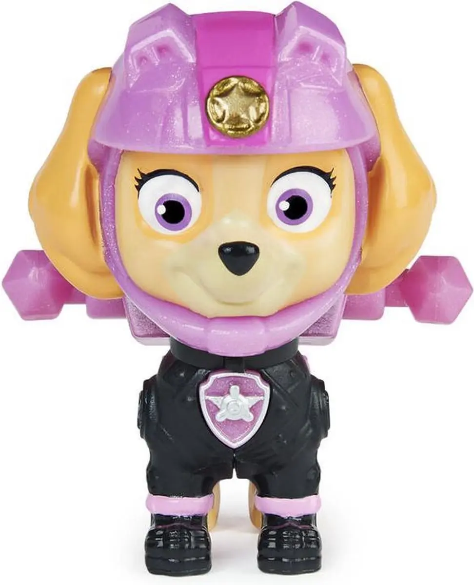 PAW Patrol Skye Moto Pups Verzamelfiguur - Politiebadge - Roze
