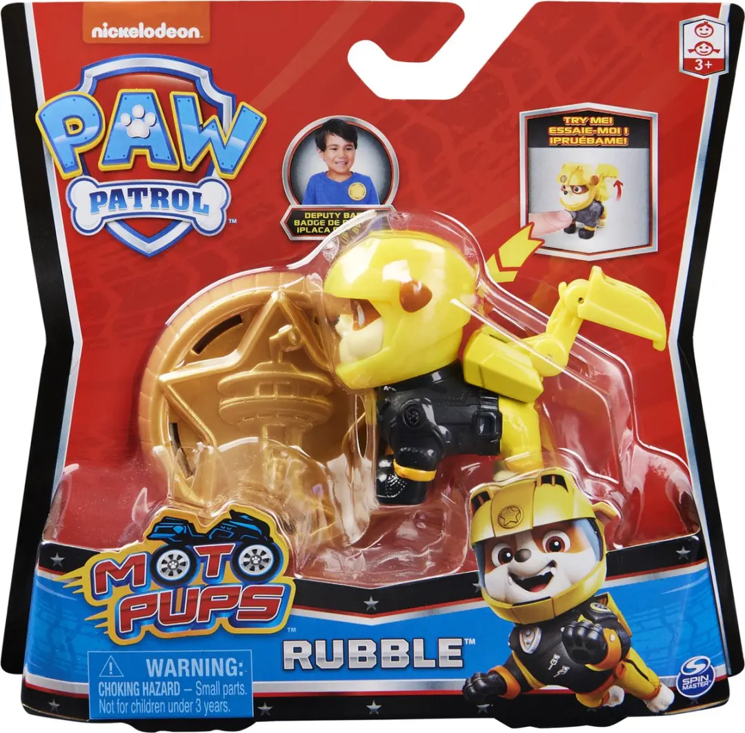 PAW Patrol Moto Pups Rubble Verzamelfiguur - 2007159 - Multicolor
