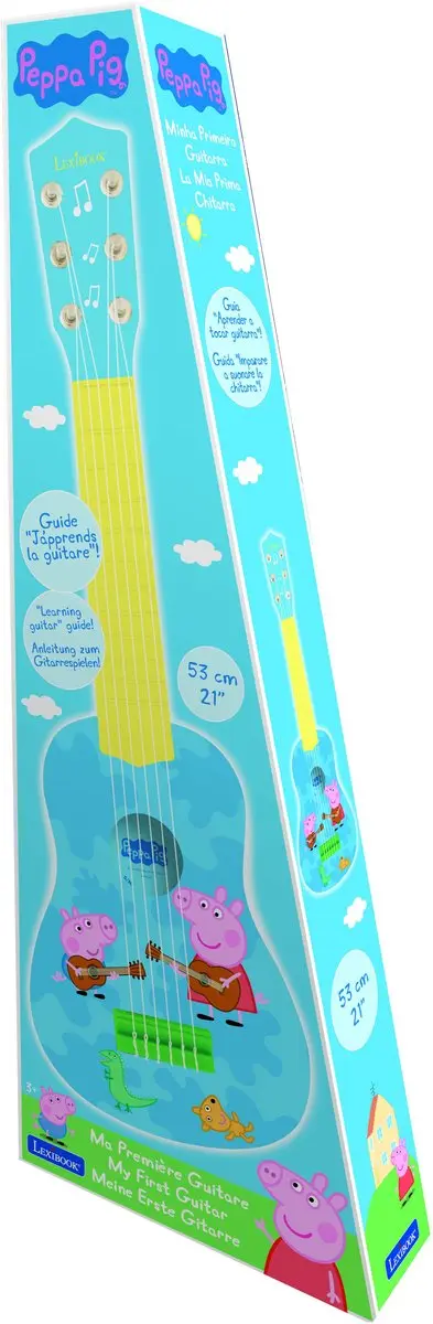 Peppa Pig Mijn Eerste Gitaar - 53 cm - Multi Color - afbeelding 6 van 6