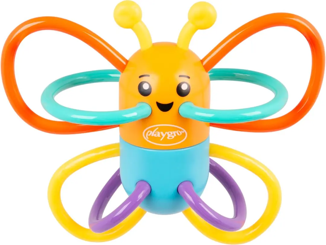 Playgro Click Clack Butterfly Rammerlaar - Oranje - afbeelding 6 van 6