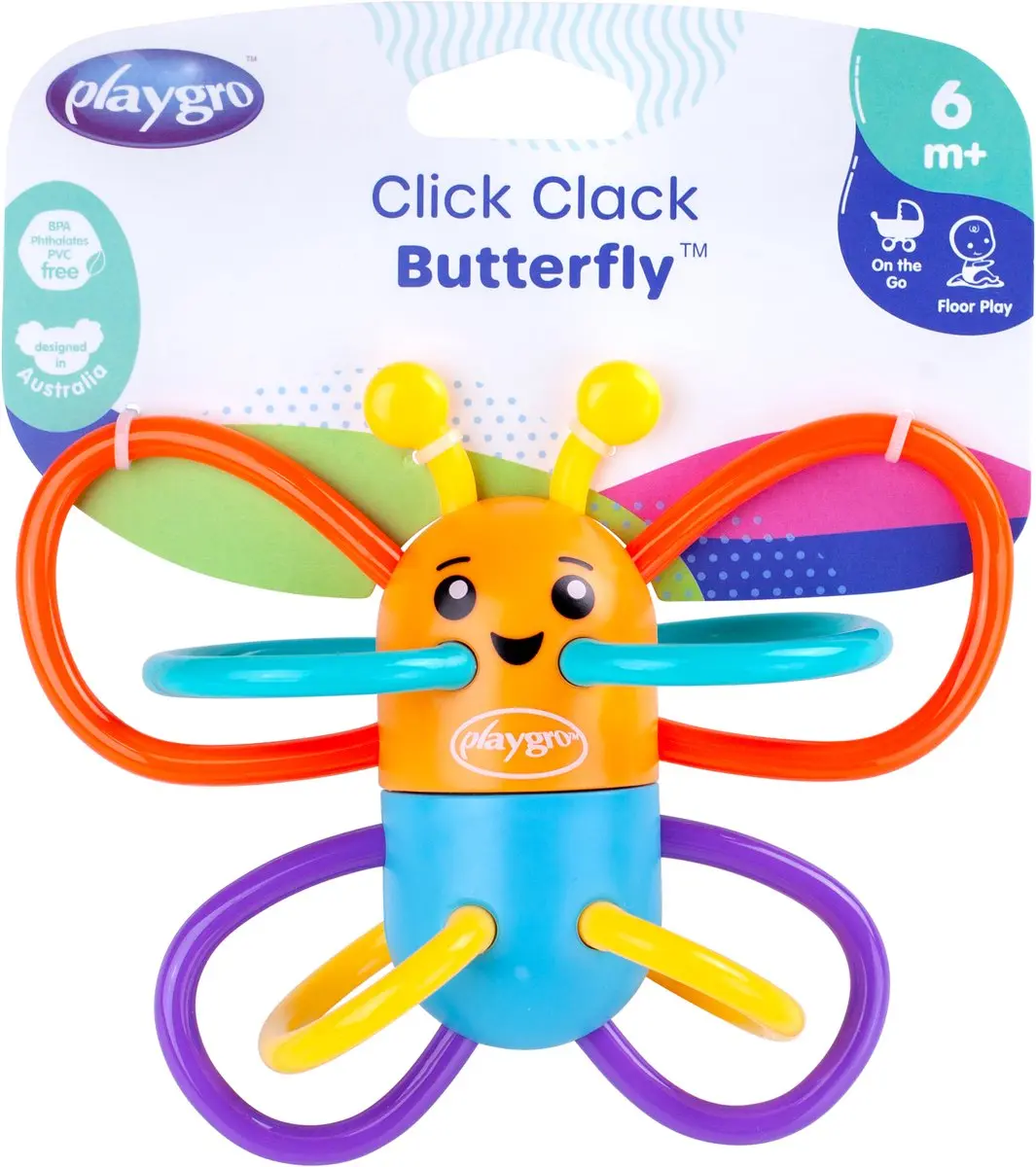 Playgro Click Clack Butterfly Rammerlaar