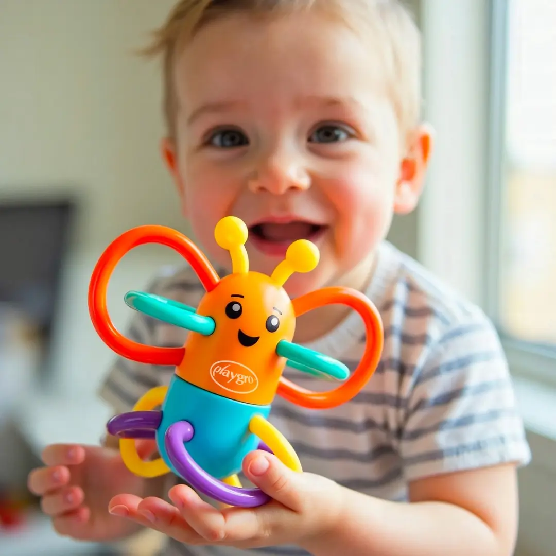 Playgro Click Clack Butterfly Rammerlaar - Oranje