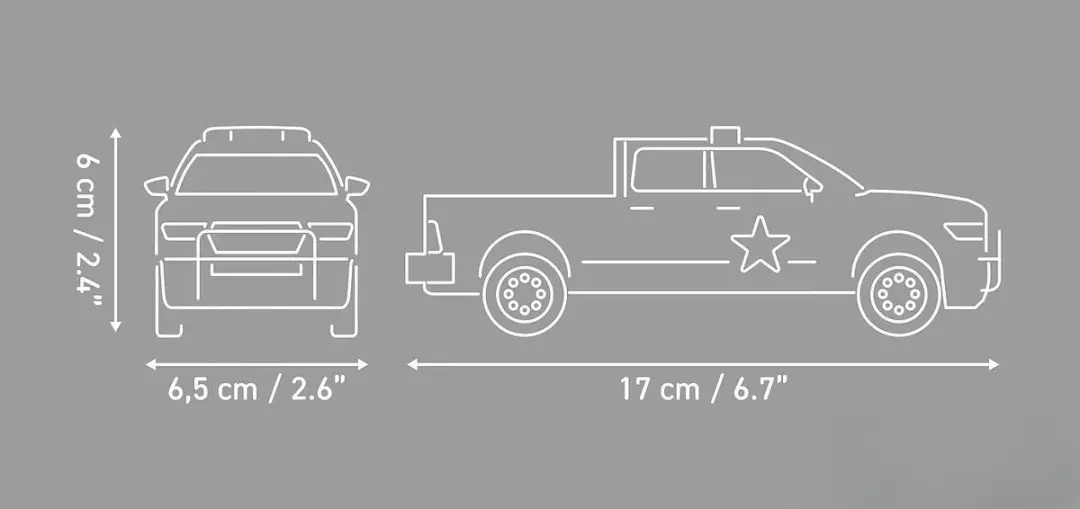 Cobi RAM 1500 Sheriff - 211 Onderdelen - Meerkleurig