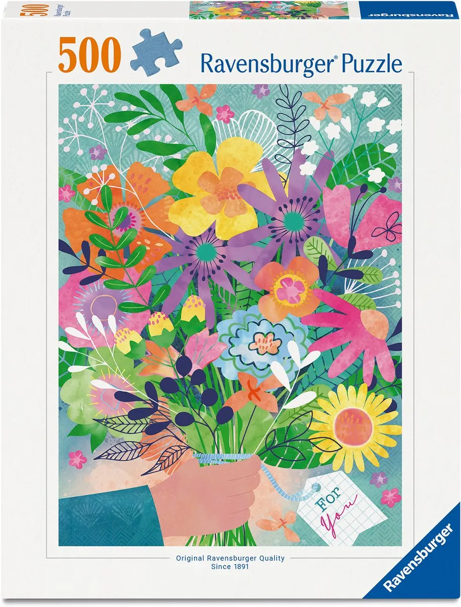 Ravensburger Bloemen voor Jou Legpuzzel 500 Stuks - Meerkleurig