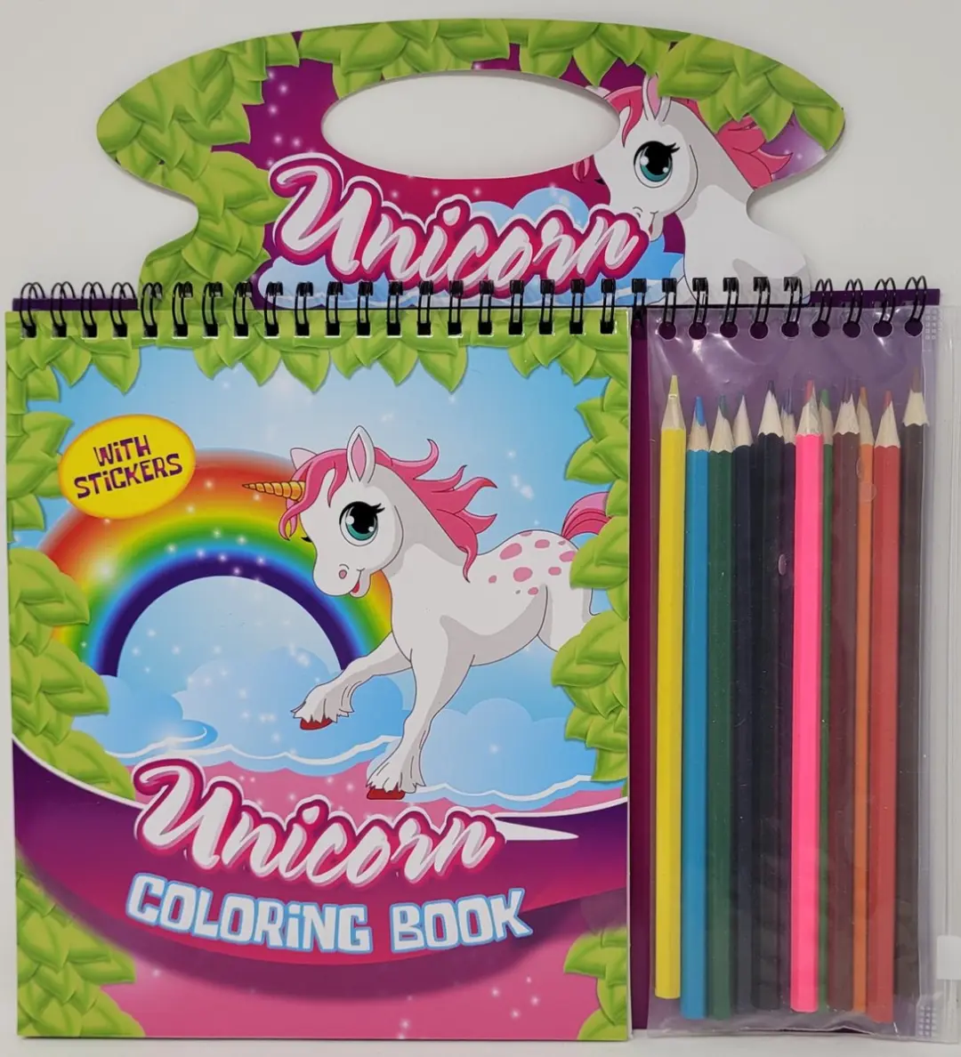 Unicorn Kleurboek met Potloden 21x26cm