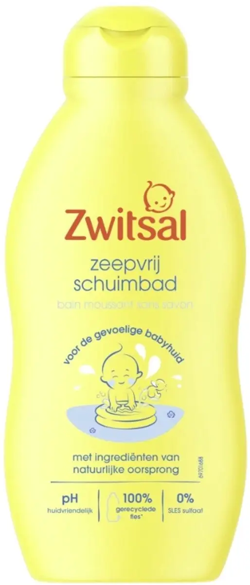 Zwitsal Schuimbad Zeepvrij 200ml - 25 Stuks