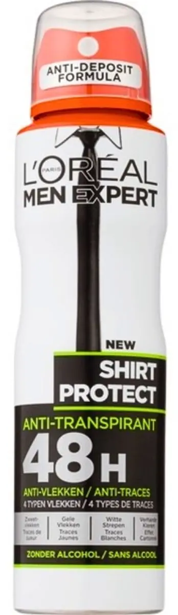 L'Oréal Men Expert Shirt Protect Deo Spray 150ml - 6 Stuks