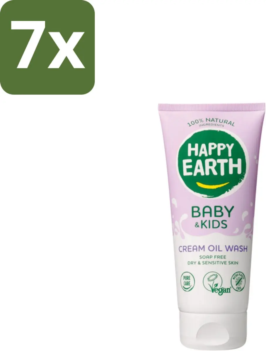Happy Earth Cream Oil Wash Baby & Kids 200ml