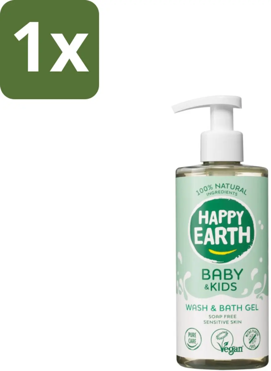 Happy Earth Zeepvrij Baby Wasgel 300ml
