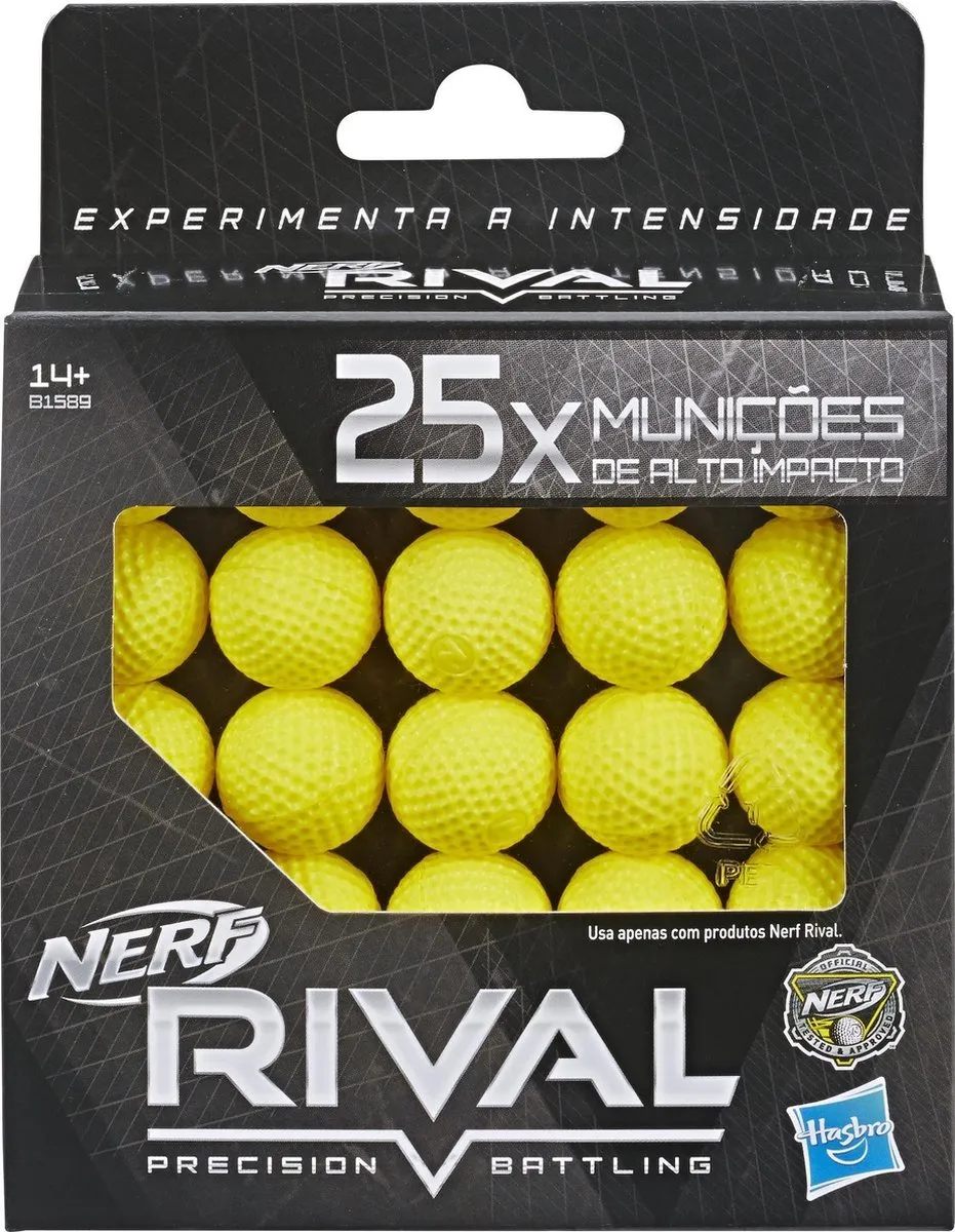 Nerf Rival Round Refill B1589 - 25 Stuks Geel