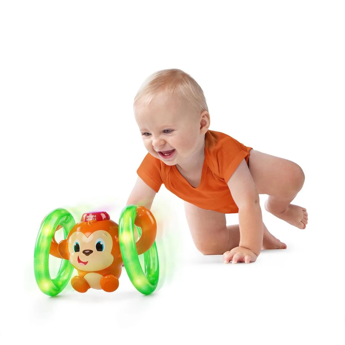 Bright Starts Roll & Glow Monkey - 3x AAA