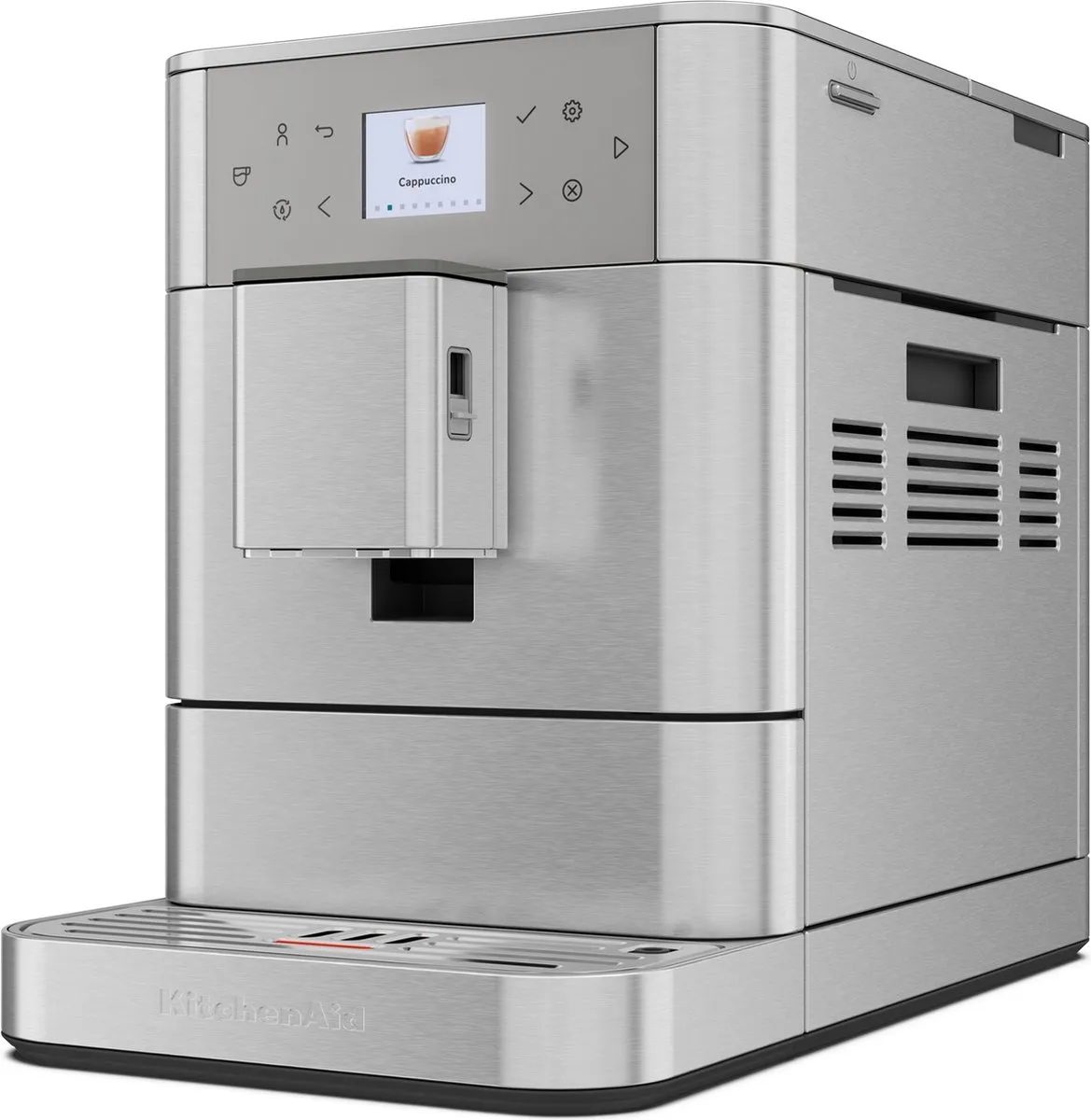 KitchenAid Volautomatische Espressomachine KF6 - koffiemachine met 15 receptopties en automatische melkopschuimer - Roestvrij staal