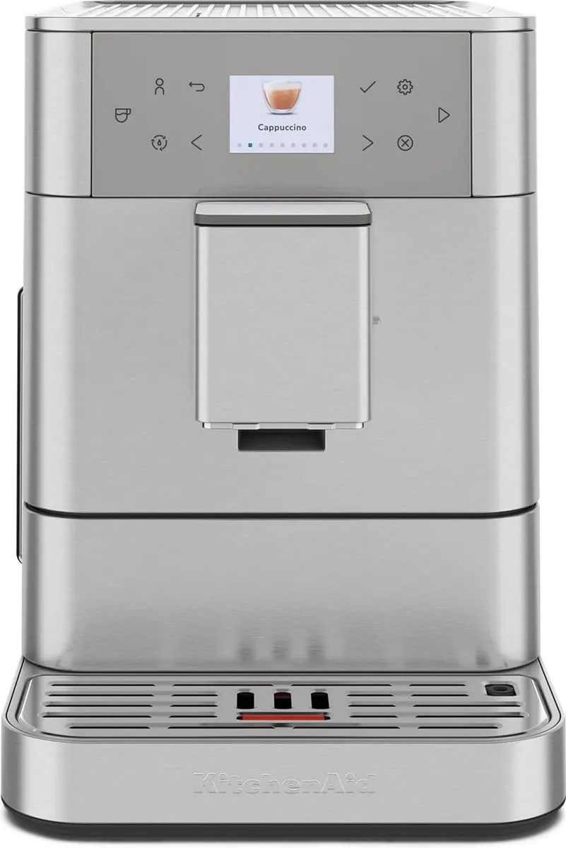 KitchenAid Volautomatische Espressomachine KF6 - koffiemachine met 15 receptopties en automatische melkopschuimer - Roestvrij staal