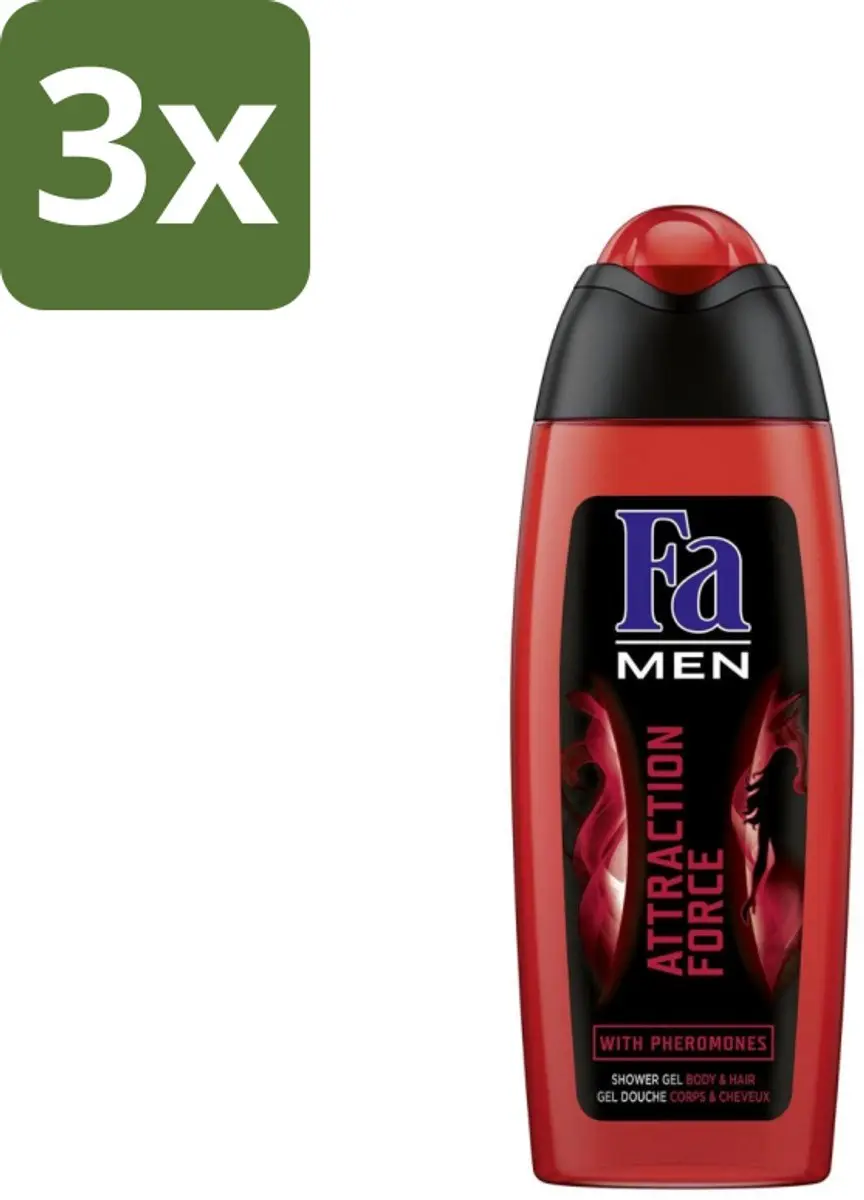 Fa Attraction Force Douchegel Mannen Bergamot & Limoen 750ml