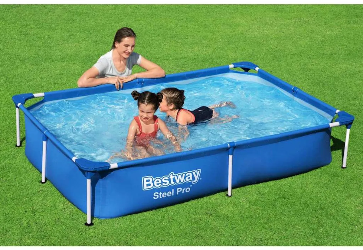 Bestway Steel Pro Zwembad 221x150x43cm - 1200L - Blauw