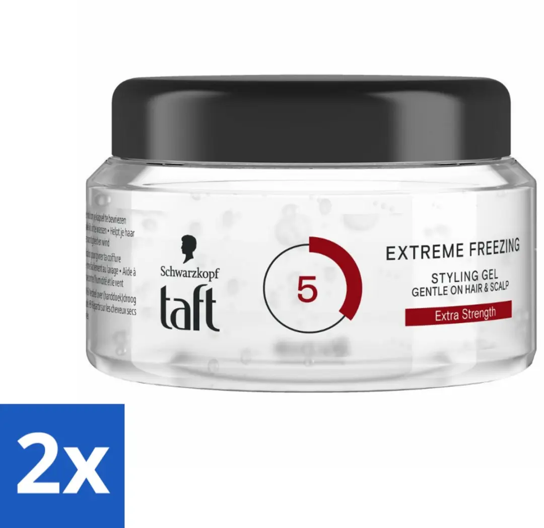 Taft Extreme Freezing 5 Styling Gel 400ml - 2 Stuks