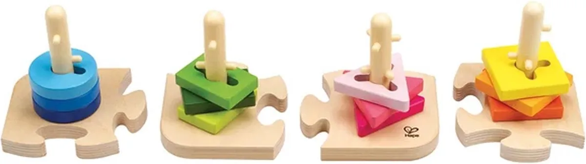 Hape Creatieve Pinnen Puzzel E0411 - 12 Vormen - Veelkleurig - afbeelding 6 van 6