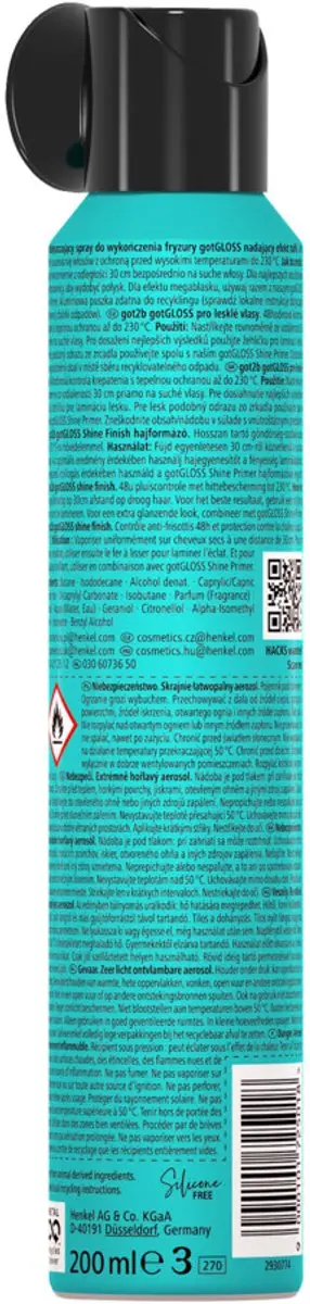 Got2B Got Gloss Haarspray 200ml - Glans & Hittebescherming