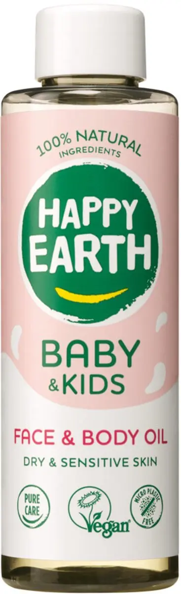 Happy Earth Baby & Kids Gezicht & Lichaamsolie 150ml - 5 Stuks