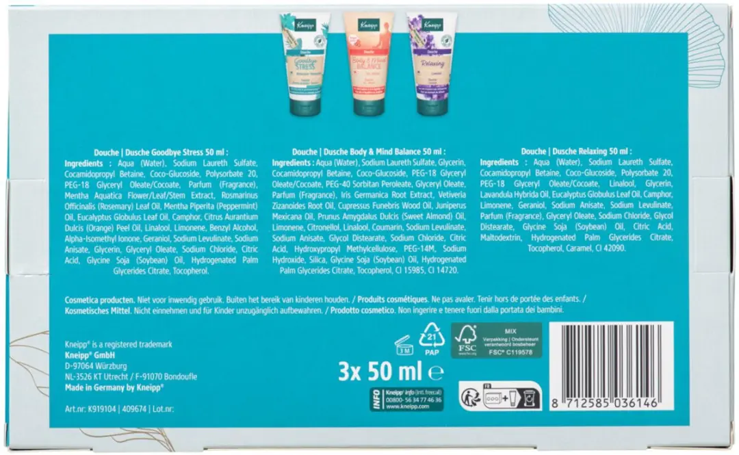 Kneipp Shower Moments Geschenkset - 25 Stuks