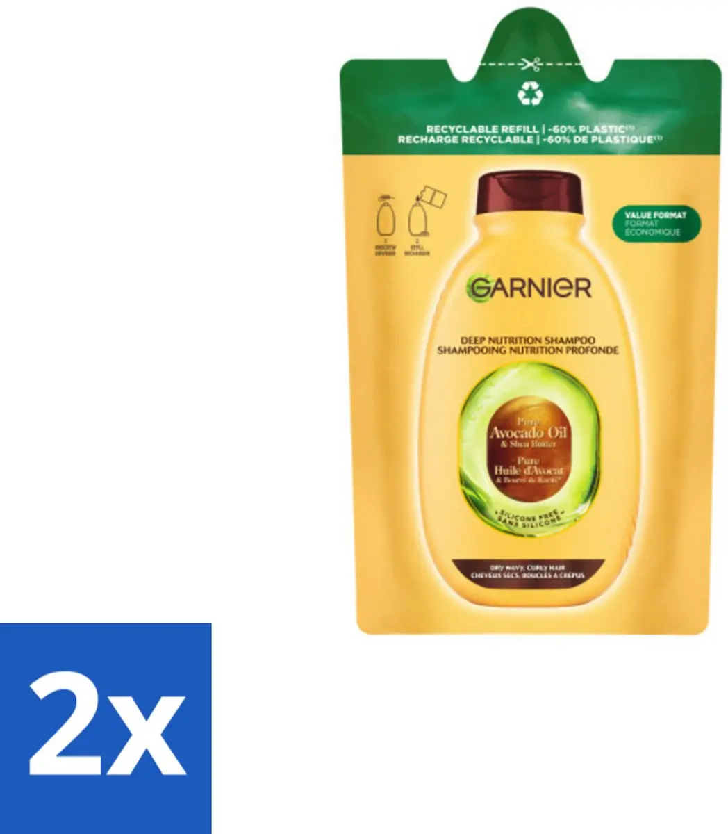 Garnier Loving Blends Shampoo Refill Avocado Olie & Shea Boter 500ml