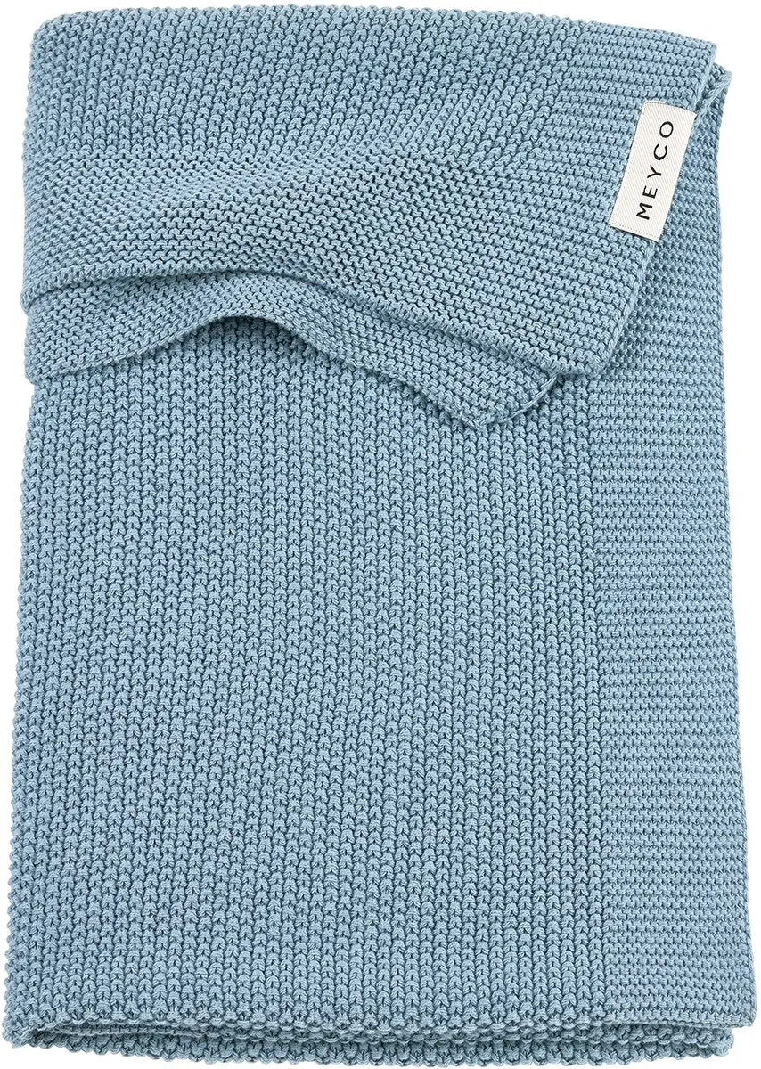 Meyco Baby Mini Relief Deken 100x150cm - 1.0 TOG - Jeans Blue