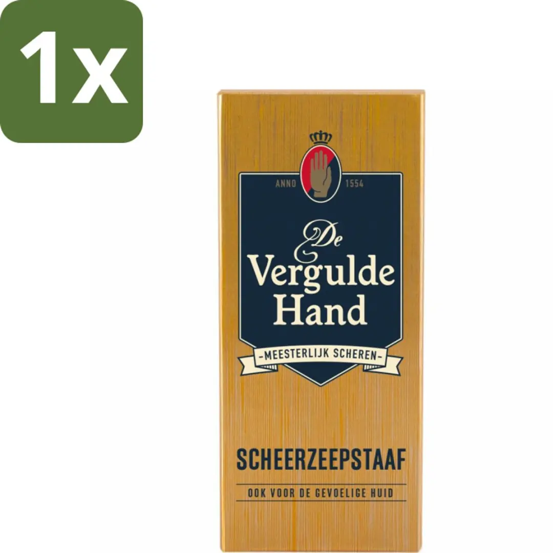 Vergulde Hand Scheerzeepstaaf 75g