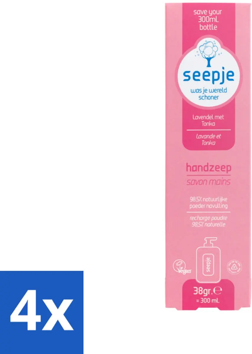 Seepje Handzeep Lavendel met Tonka Navulverpakking
