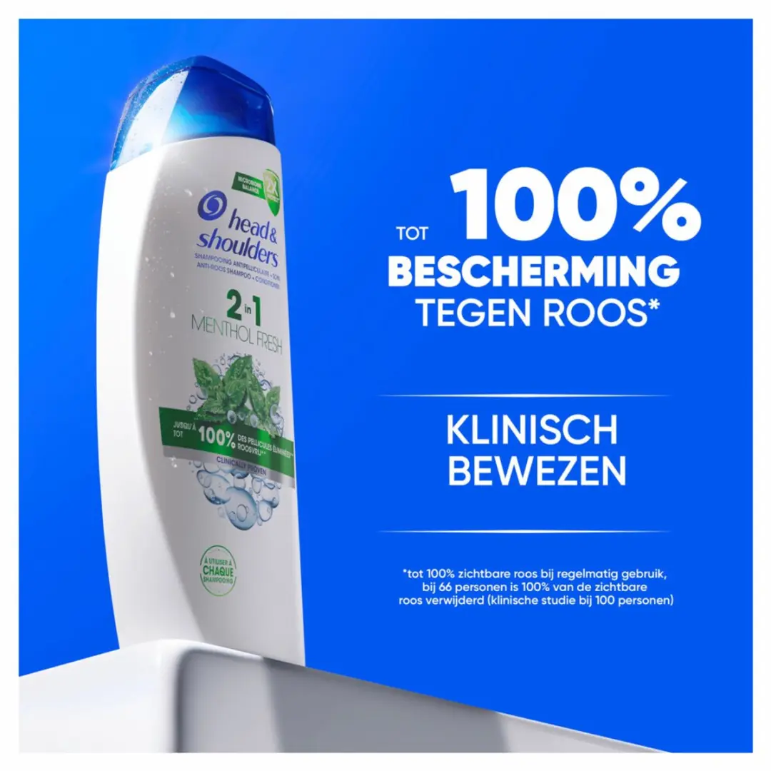 Head & Shoulders Menthol Fresh 2-in-1 Shampoo 300ml - 7 Stuks