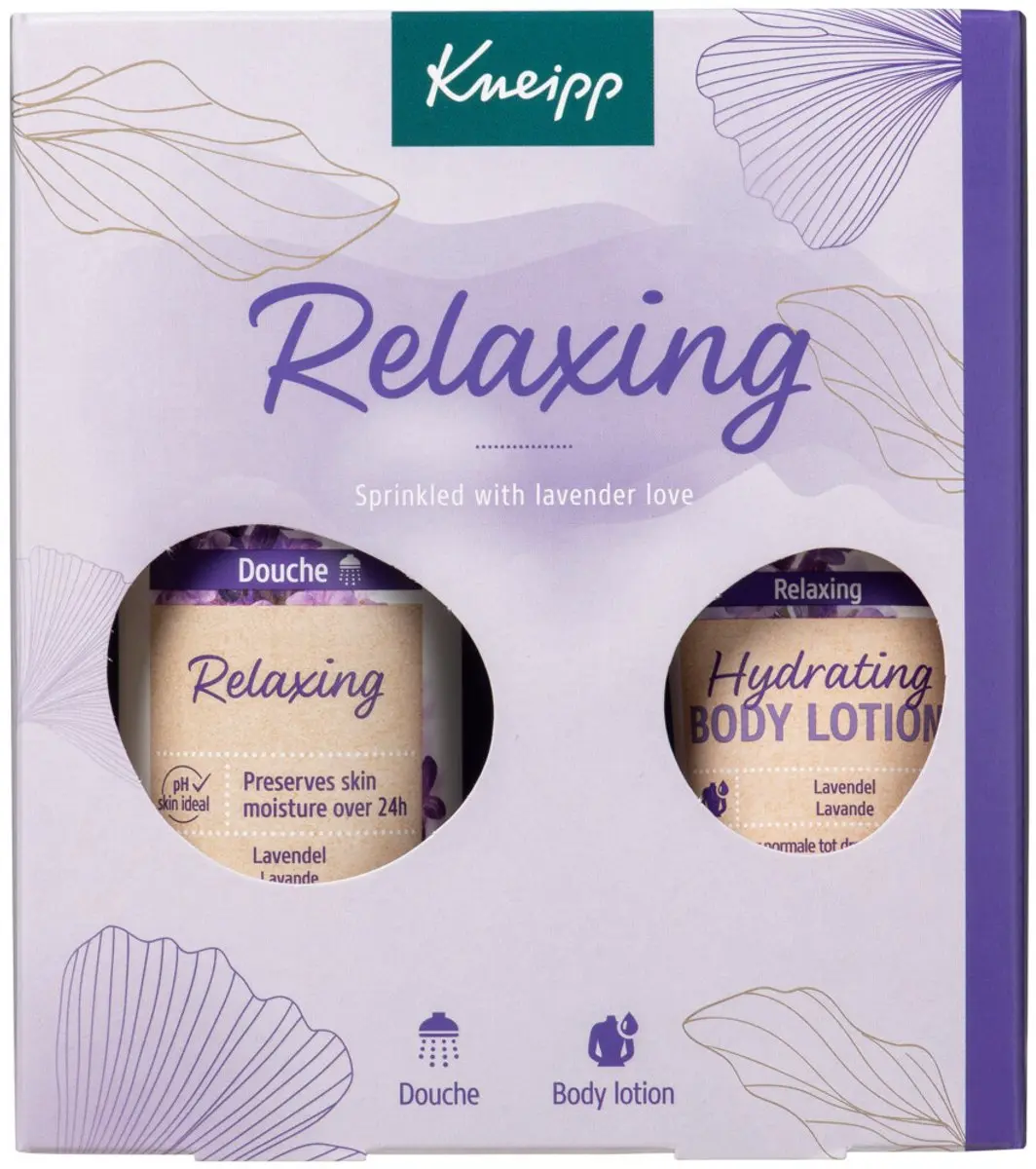 Kneipp Relaxing Moments Geschenkset - Lavendel - Douchegel & Bodylotion 275ml
