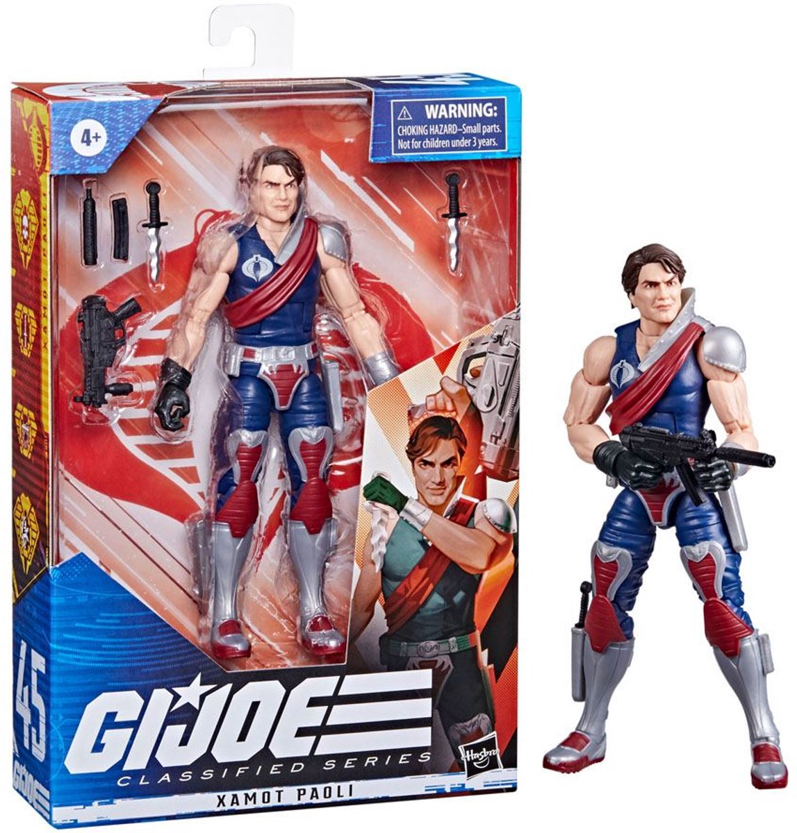 Hasbro G.I. Joe Actiefiguur Xamot Paoli 15 cm Classified Series 2023 Multicolours