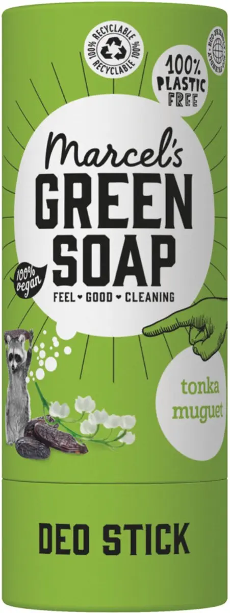Marcel's Green Soap Deodorant Stick Tonka & Muguet - 2x40g