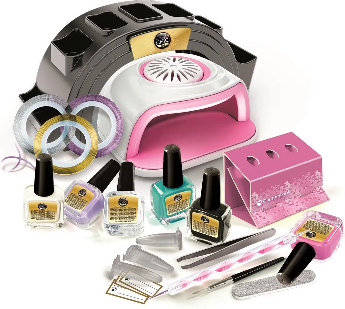 Clementoni Crazy Chic Teens Passion Nails Nagelstudio - Multicolor