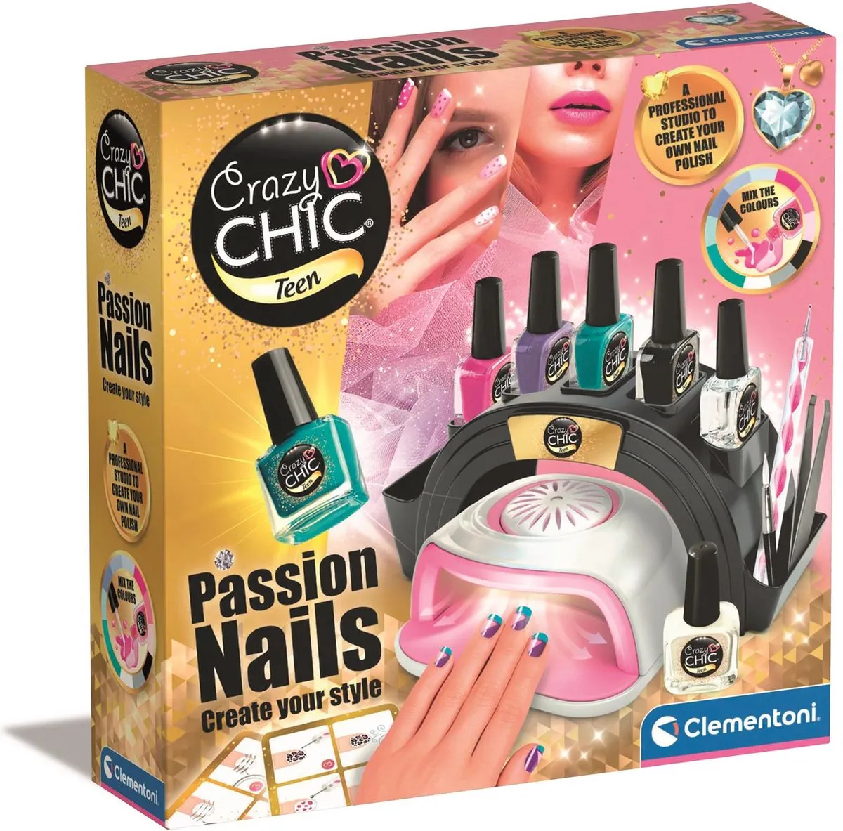 Clementoni Crazy Chic Teens Passion Nails Nagelstudio
