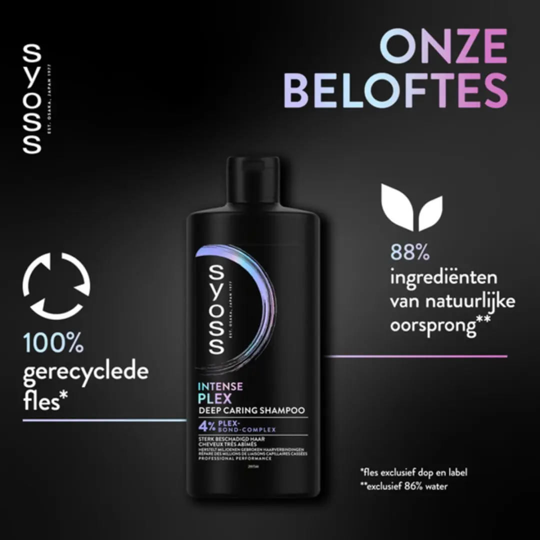 SYOSS Plex Shampoo Langdurige Styling 440ml - 24 Stuks