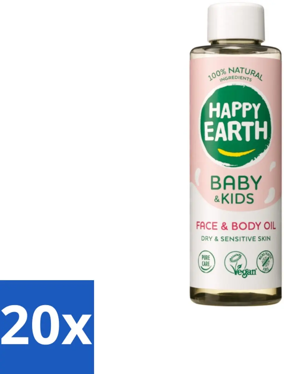 Happy Earth Baby & Kids Gezicht & Lichaamsolie 150ml