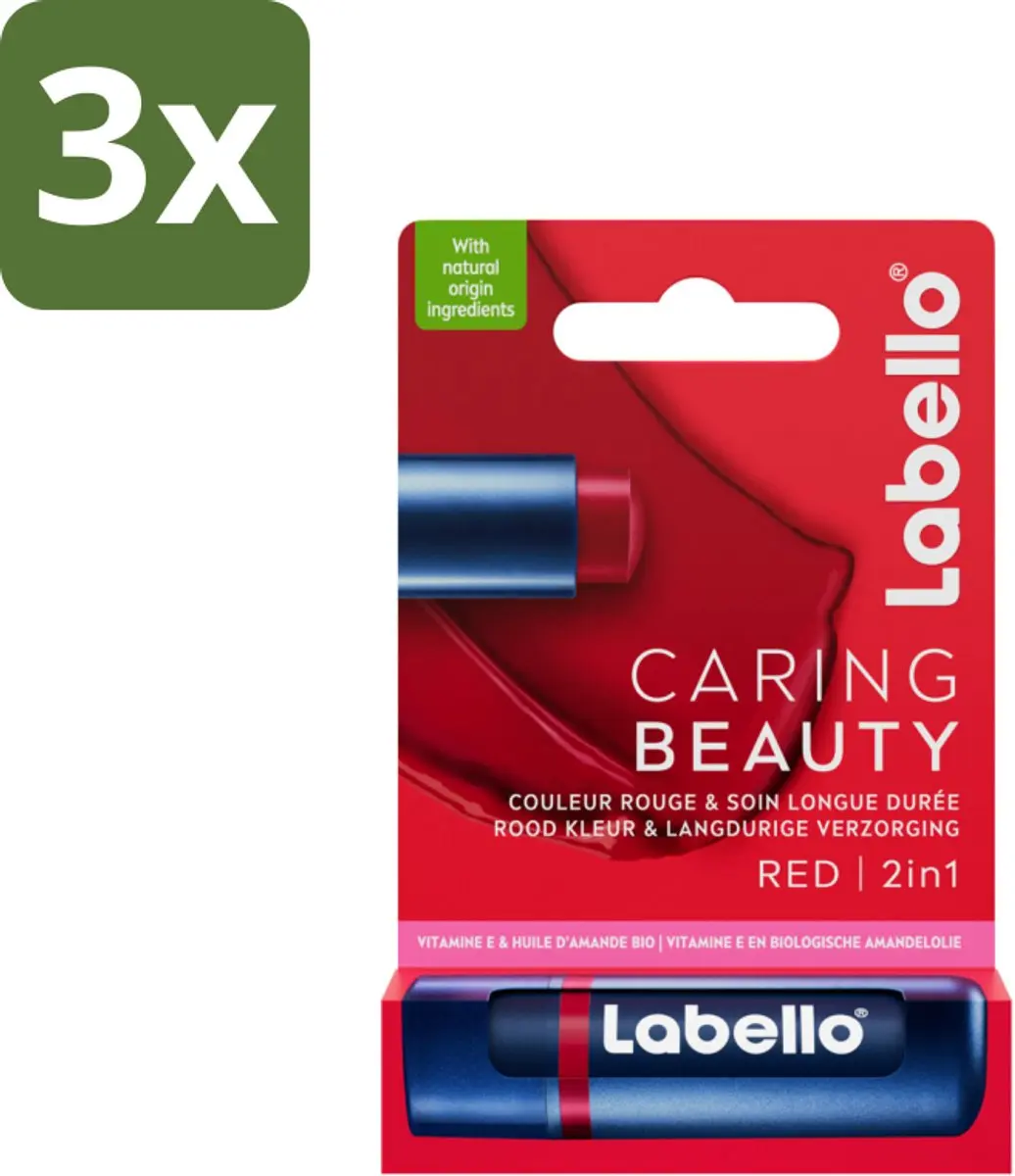 Labello Caring Beauty Red Lippenbalsem 5,5ml