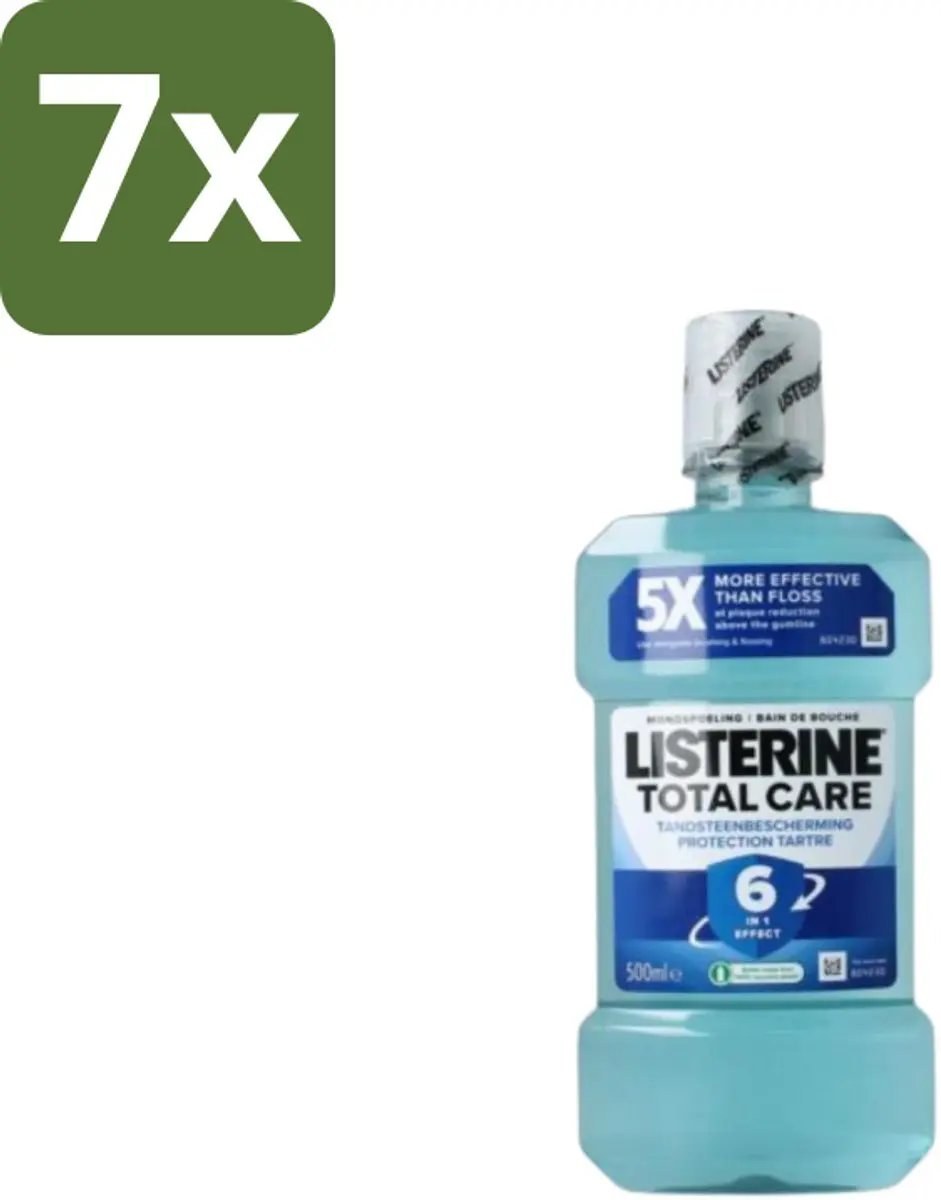 Listerine Total Care Mondwater 3500ml (7x500ml)