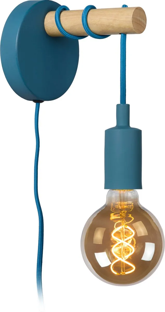 Lucide POLA Wandlamp Kinderkamer - Blauw